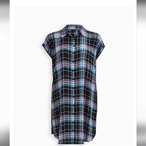 Georgette Button Front Dolman Blouse Torrid 6X